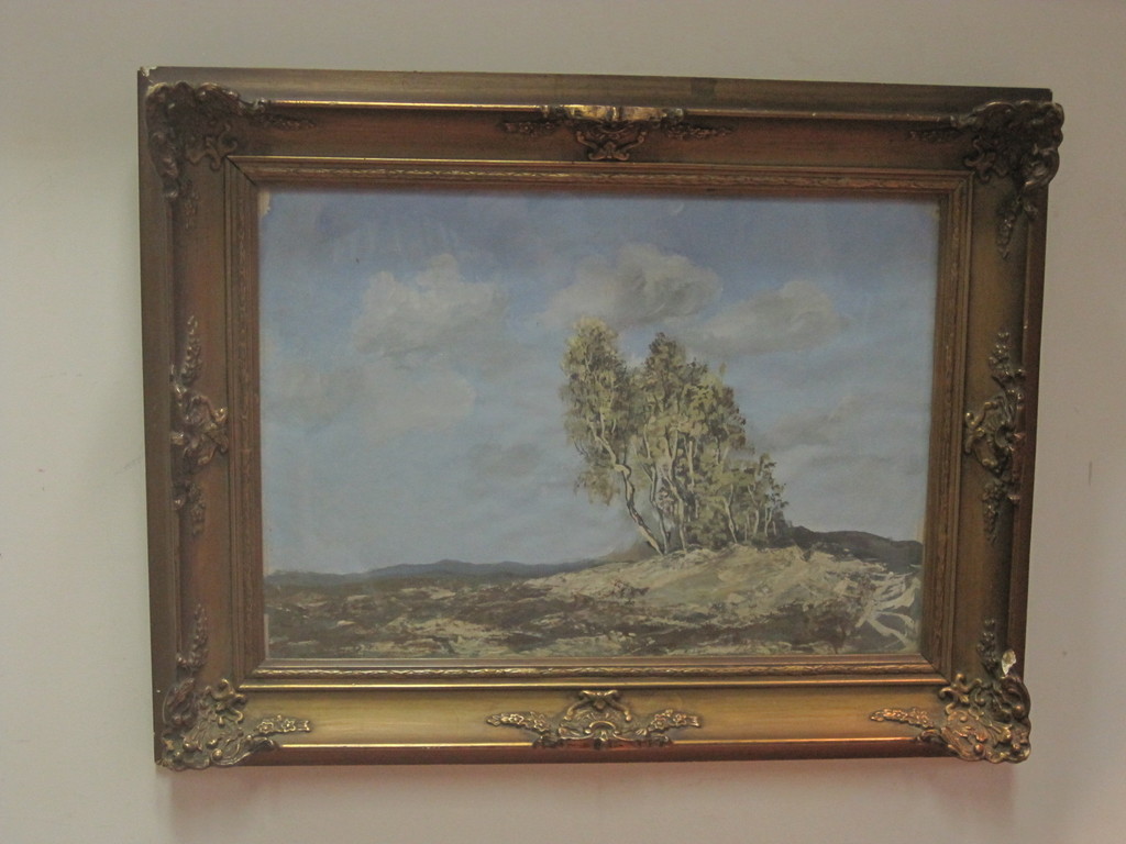 "Janus" de Winter 1882-1951 aquarel "zomers Veluwe landschap 1920 verkocht voor € 75!