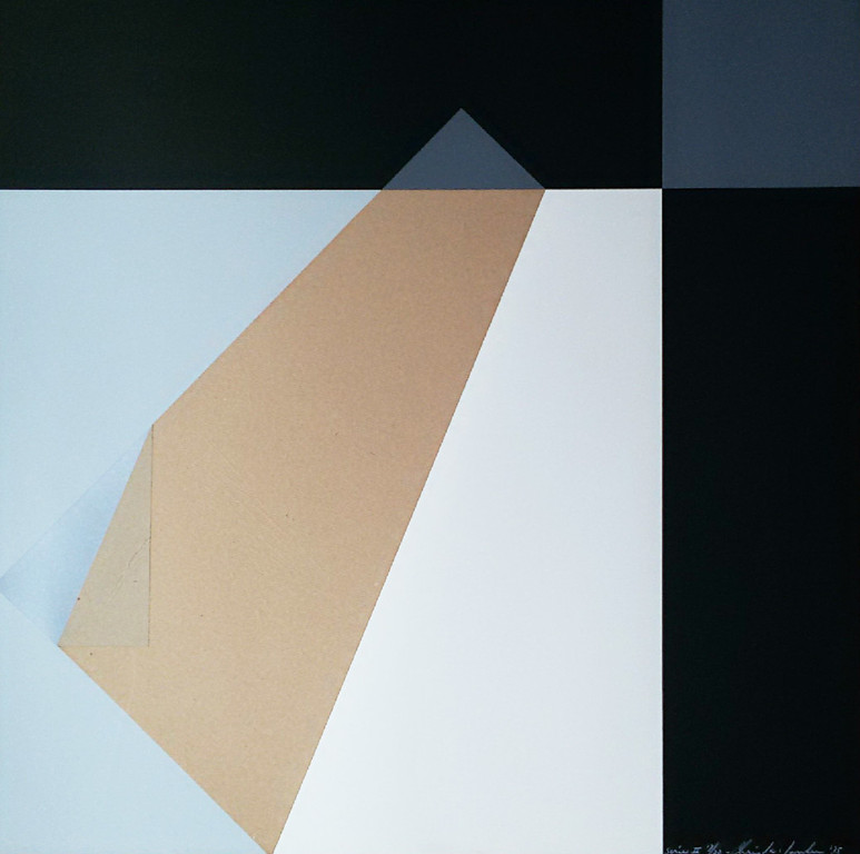 Christa van Santen - Serie II, zeefdruk met collage verkocht voor € 110!