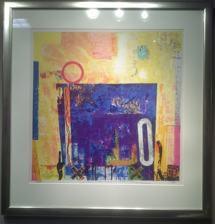 Zeefdruk van Jos Verwiel, compleet ingelijst NIEUW! verkocht voor € 125!