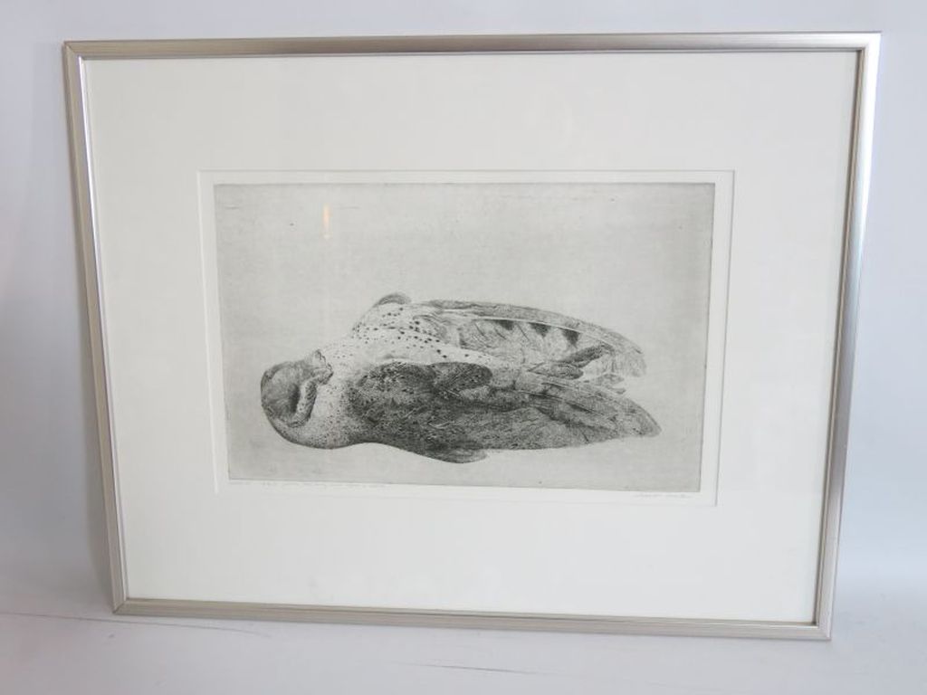 Charles Donker: Ets, Dode kerkuil kopen? Bied vanaf 100!