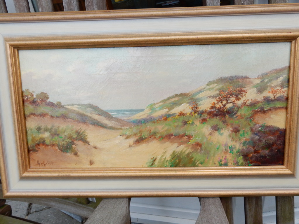 Arnout van Gilst, Duin-Strandgezicht, olieverf op doek, l.o. gesigneerd kopen? Bied vanaf 75!