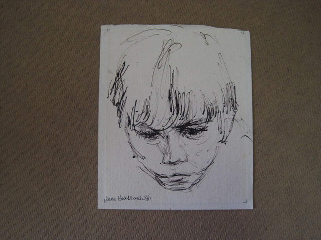 Originele 1961 Sepiatekening "Jongensportret" van Kees Buurman 1933-1997 kopen? Bied vanaf 1!