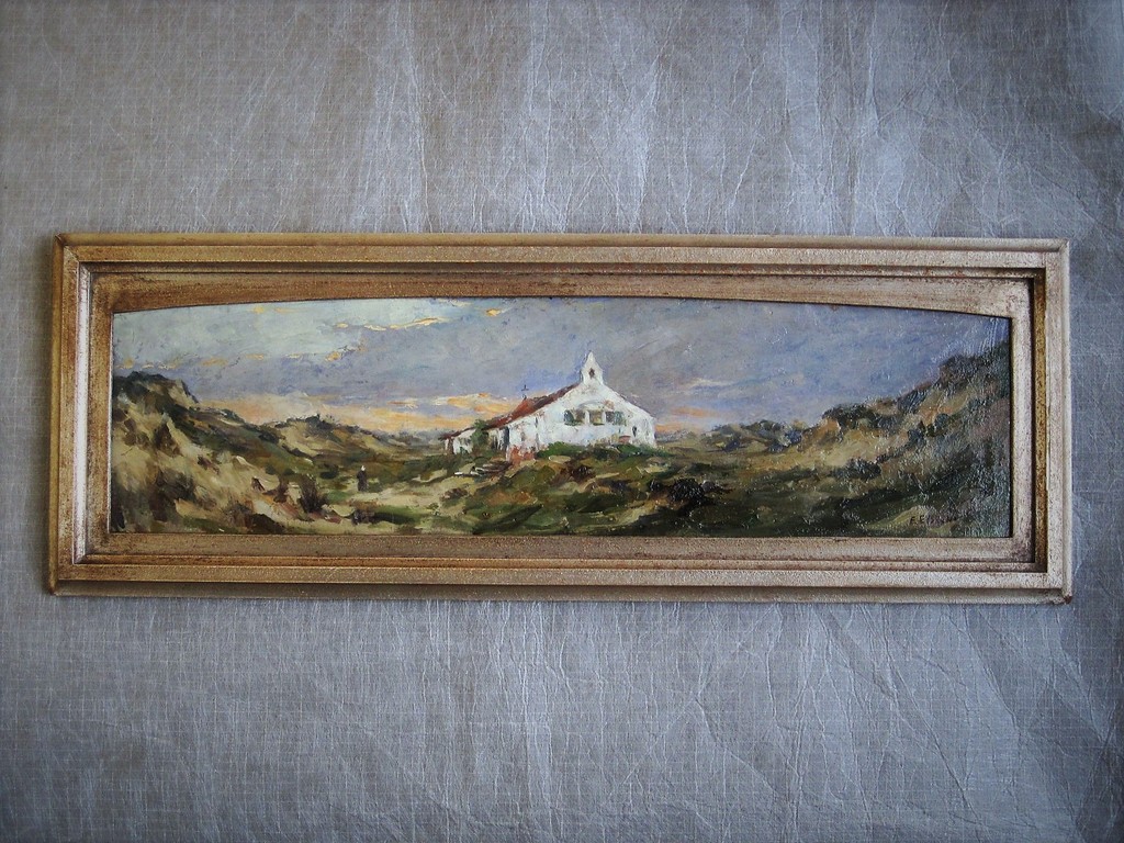 Vlaams impressionist Felix Eyskens 1882-1968 vrouw in berglandschap zomeravond"  verkocht voor € 76!