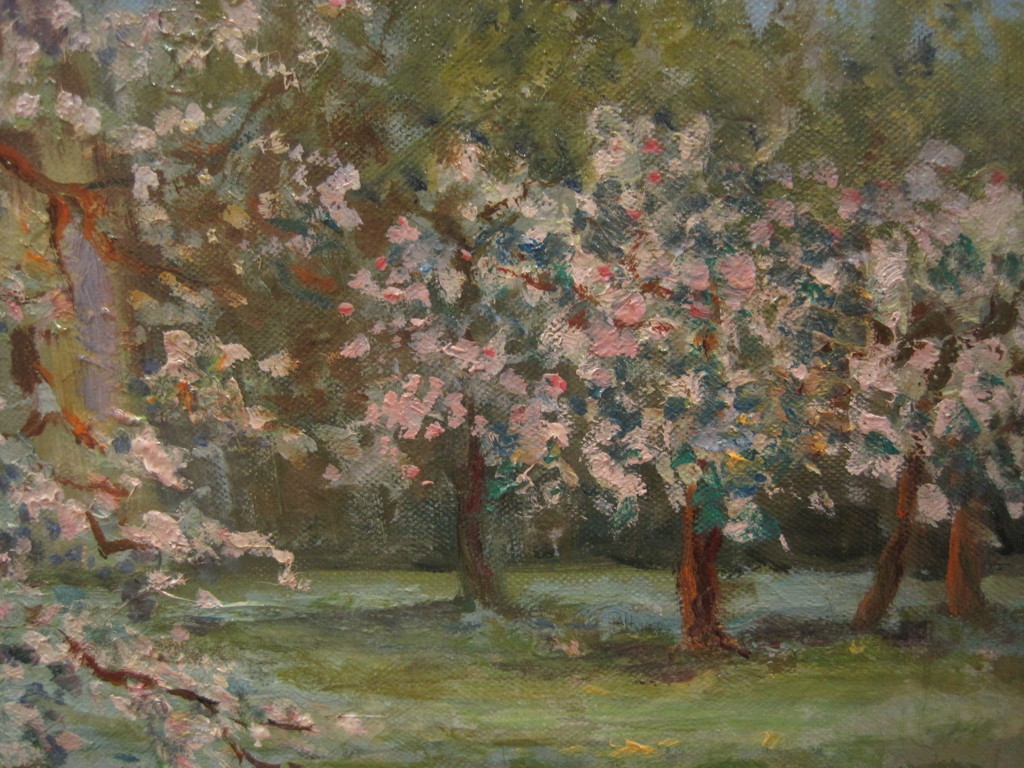 E.R.D. Schaap 1862-1939  - Gooise impressionist - Lentebloesem - olieverf 1900 kopen? Bied vanaf 1!