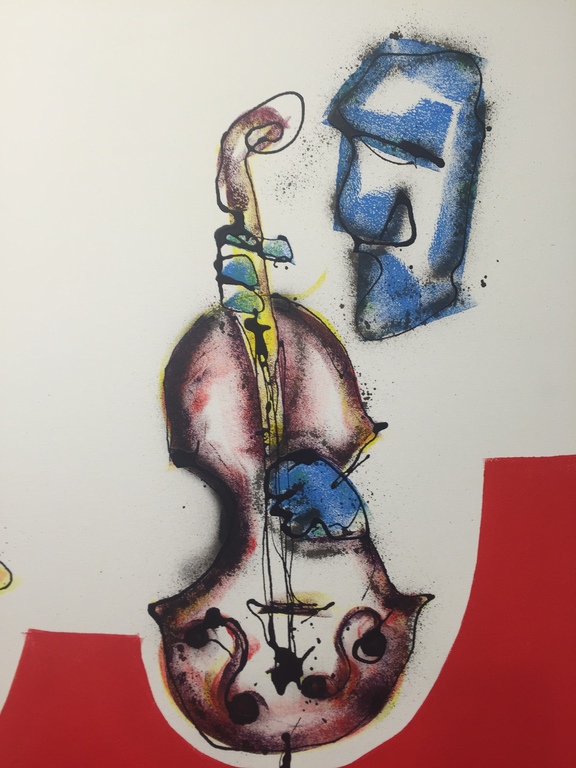 Roel Walta  Acryl op doek  gesigneerd Titel: Muziek liefde kopen? Bied vanaf 1!