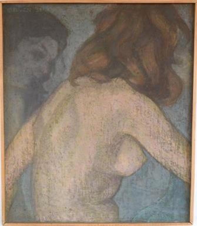 C D Ven ( Oldenzaal 1898-1981 Amsterdam ) blik in spiegel, pastel  kopen? Bied vanaf 180!