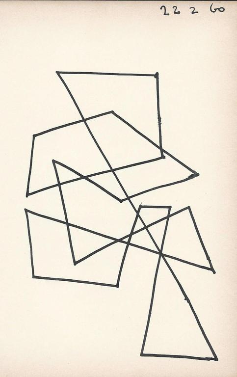 Siep van den Berg : compositie II (originele tekening) kopen? Bied vanaf 1!