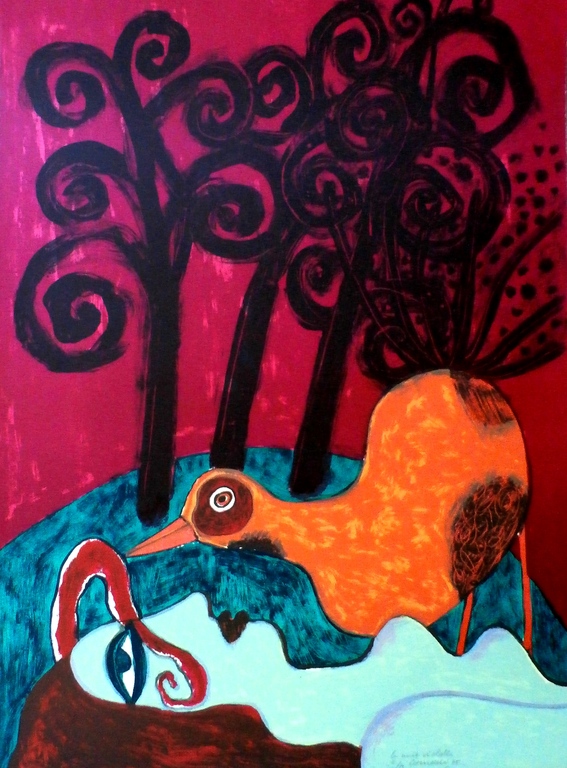 Corneille - litho: La nuit violette - 1975 verkocht voor € 300!