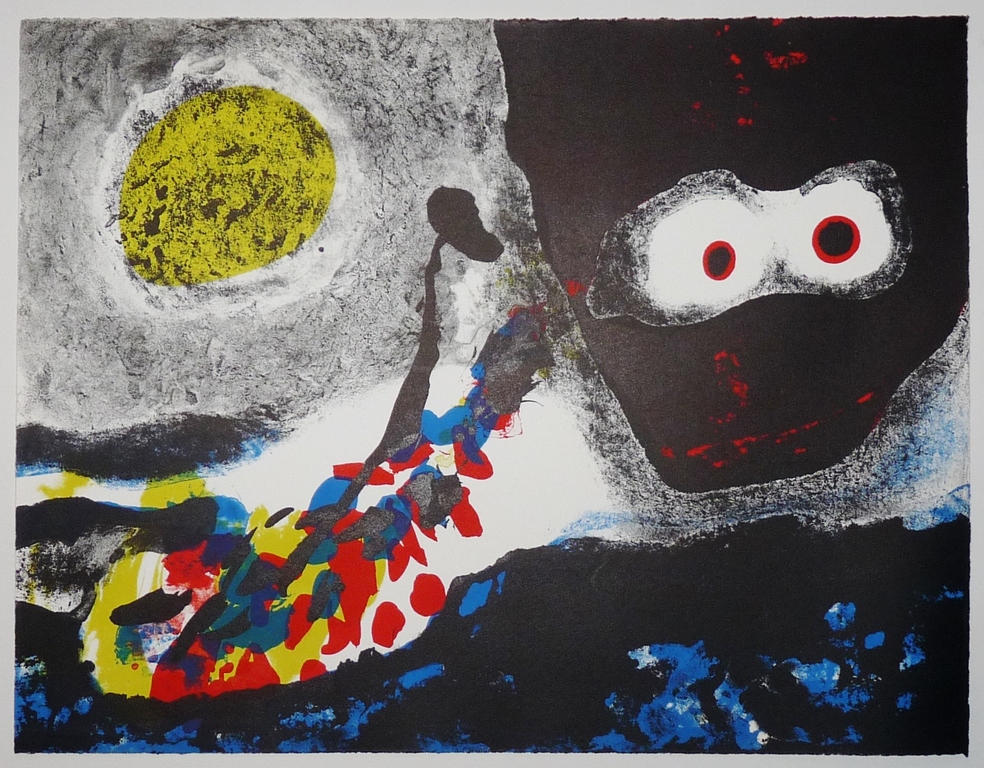 Jef Diederen, Litho, De Val, 1965 verkocht voor € 59!