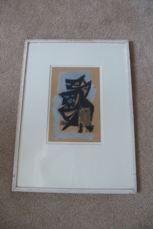 Jaap Nanninga, gemengde techniek op papier, 1949, handgesigneerd kopen? Bied vanaf 1250!