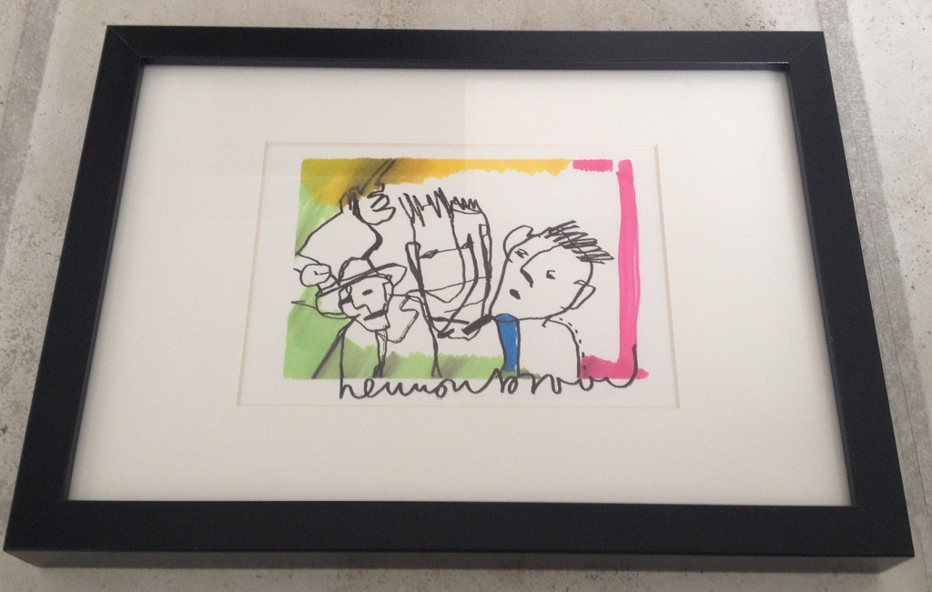 Herman Brood - "Forever Friends" - Originele viltstift tekening kopen? Bied vanaf 275!
