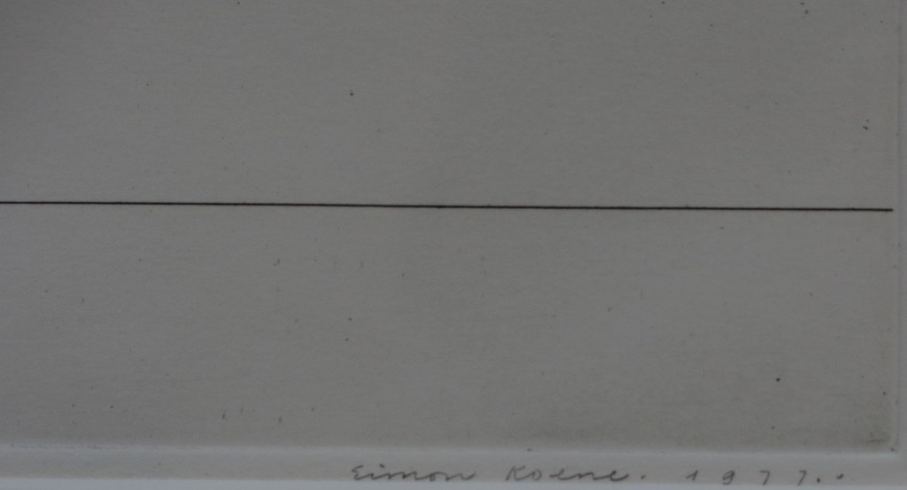 Simon Koene: Ets, Kind met kommetje en schotel -Ingelijst kopen? Bied vanaf 40!