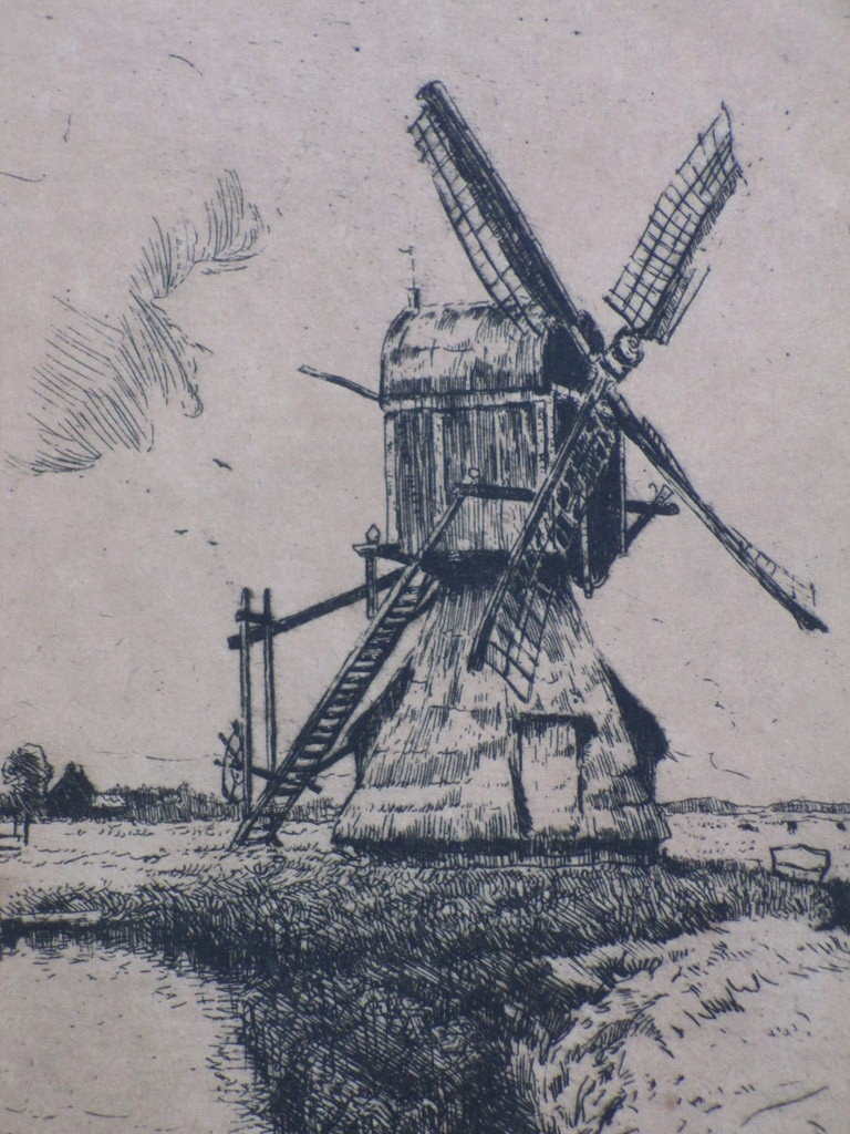 Martin van Waning, Molen te Oostvoorne, Ets kopen? Bied vanaf 1!