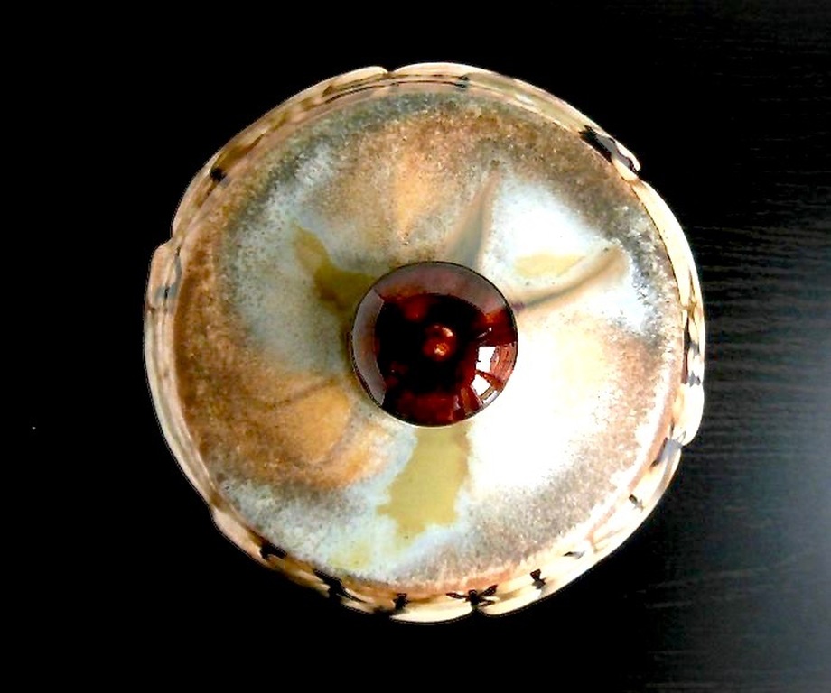 Faïenceries de Thulin - grote art nouveau dekselschaal kopen? Bied vanaf 1!