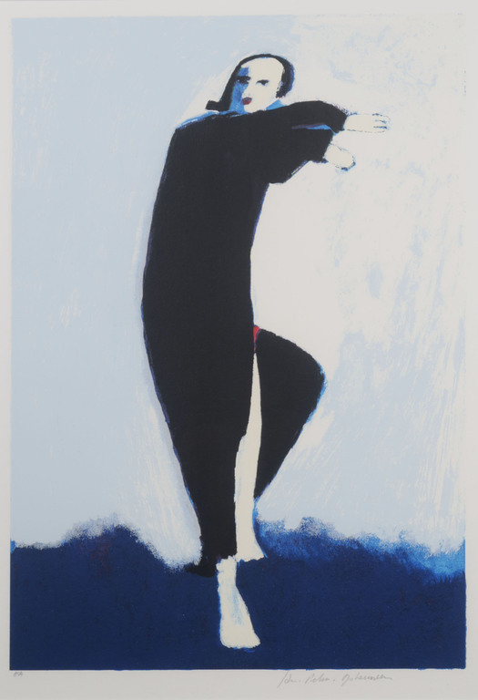 Jan Peter van Opheusden: Zeefdruk, Z.T. - Ingelijst kopen? Bied vanaf 20!