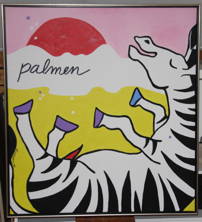 Shunyam, Palmen, Acryl op linnen verkocht voor € 71!