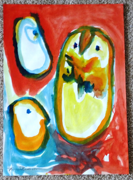 Finn Pedersen, aquarel, handgesigneerd kopen? Bied vanaf 250!