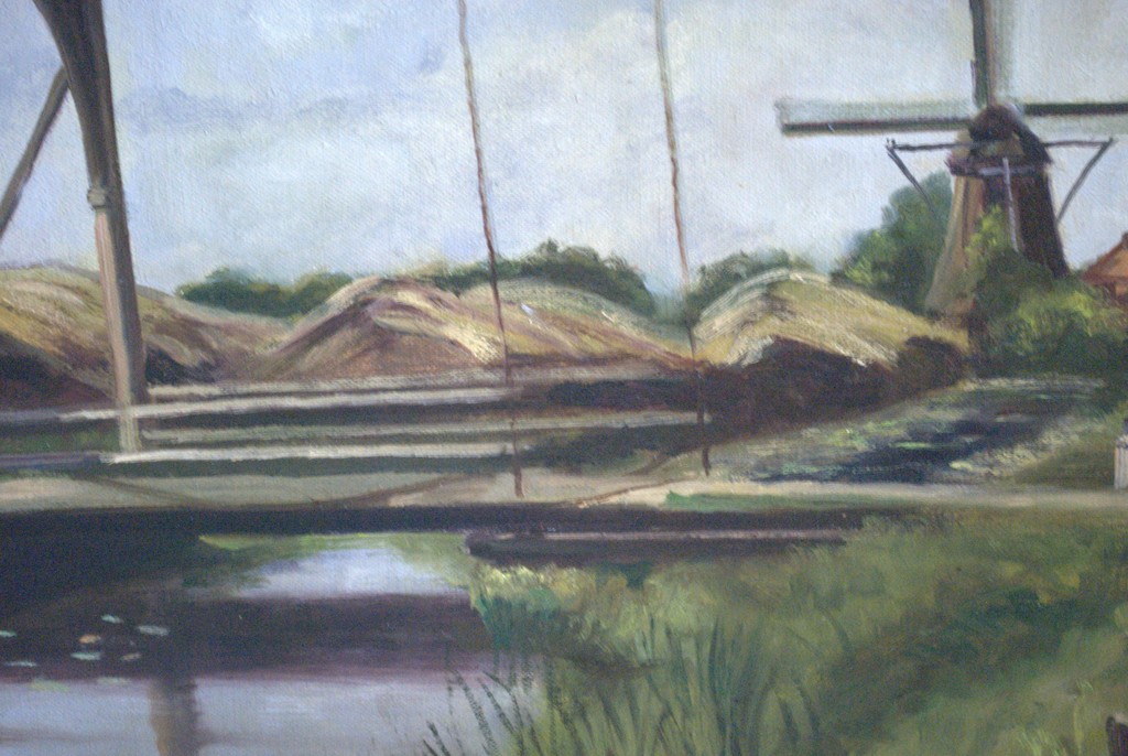 onduidelijk gesigneerd olieverfschilderij in een Heijdenrijk lijst (68x87 cm) kopen? Bied vanaf 60!