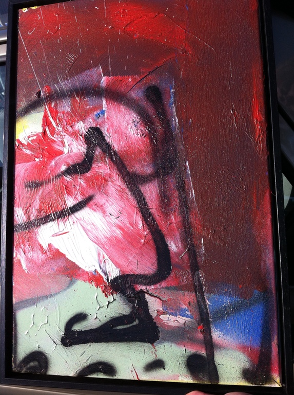 Herman Brood acrylverf op linnen verkocht voor € 999!