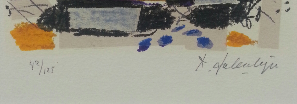 Kees Salentijn, zeefdruk op papier in zwarte aluminium lijst kopen? Bied vanaf 30!