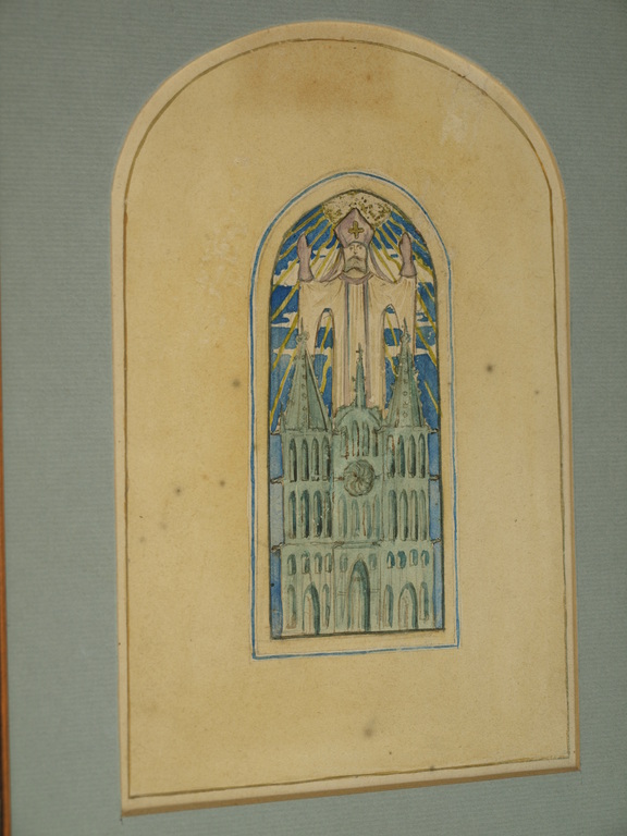 Huib Luns : tekening , Religieuze voorstelling – gesigneerd  kopen? Bied vanaf 1!