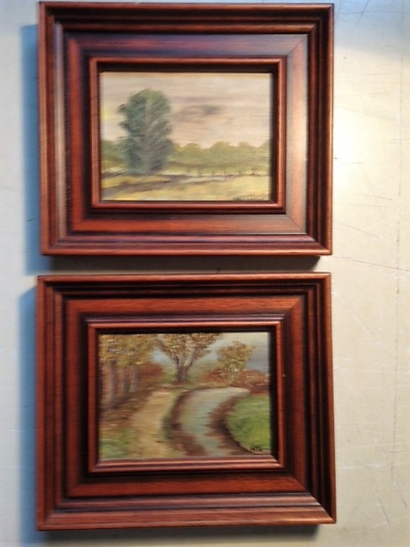 A. Willemen, acrylverf op paneel, twee landschappen kopen? Bied vanaf 1!