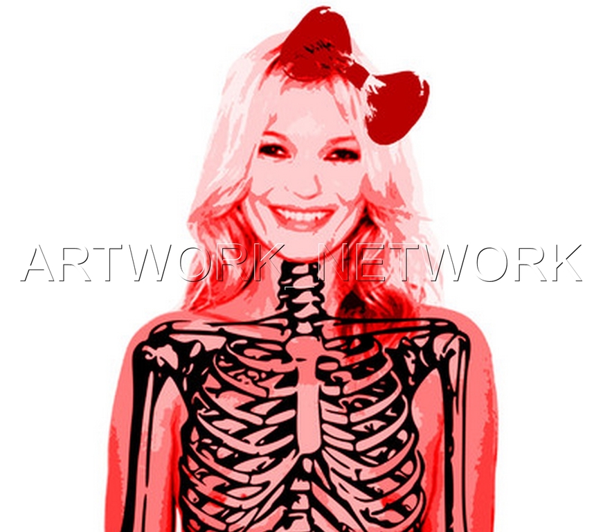 DEATH NYC - "Kate Moss Skull"- n° A/P - Signed with COA (Edition Artist Proof) kopen? Bied vanaf 1!