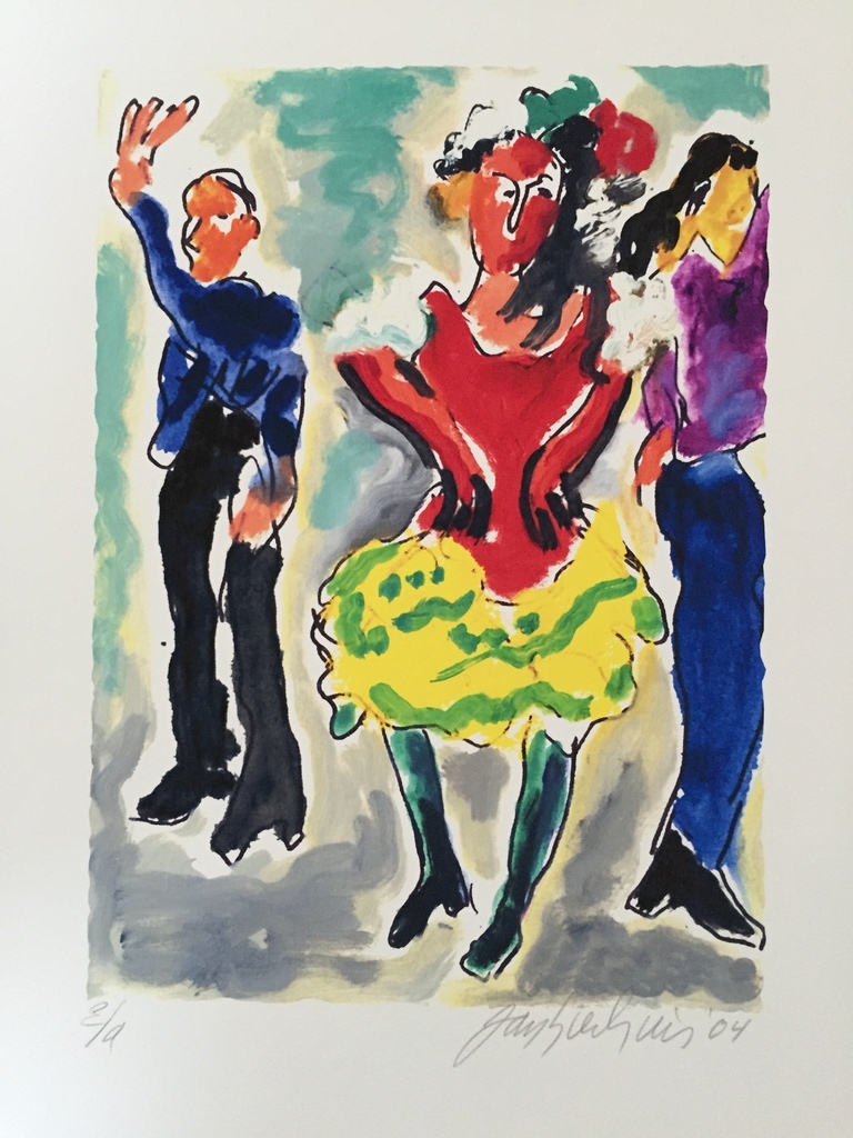 JAN SIERHUIS FLAMENCO DANS  Piezo grafiek 2004 verkocht voor € 70!