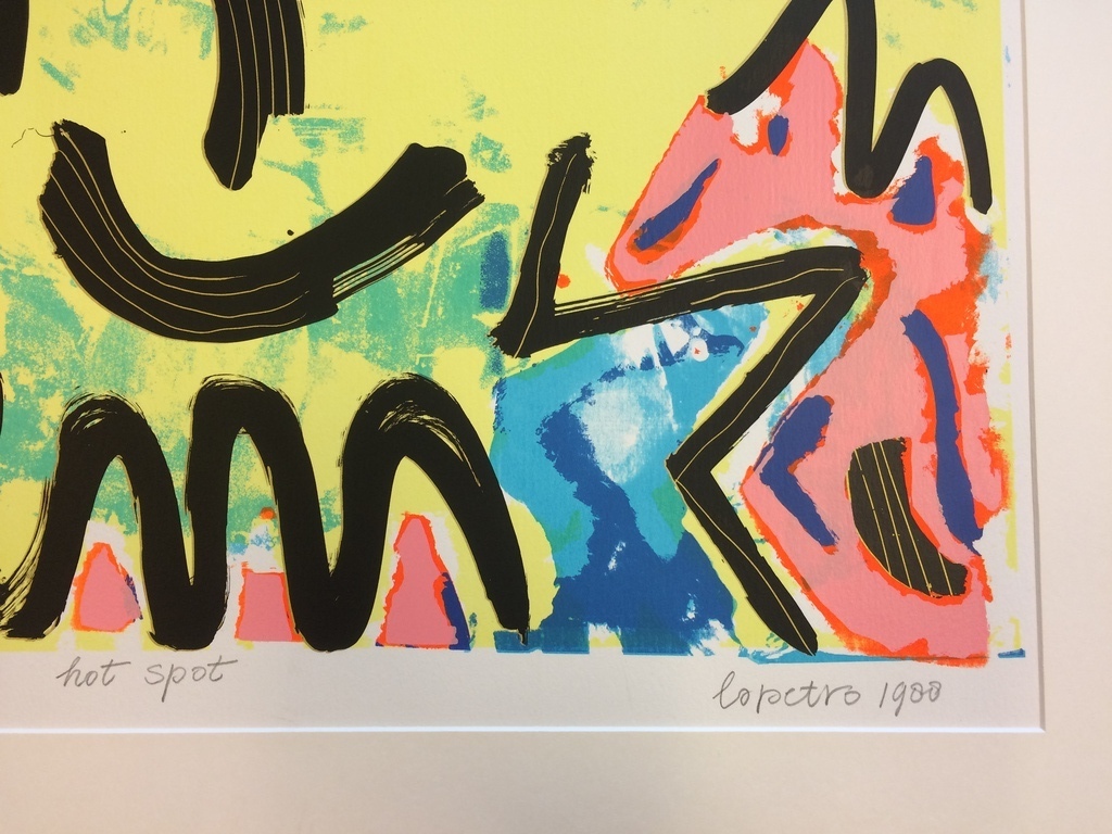 Bettina Lopetro, grote zeefdruk Hot Spot, 17/21 kopen? Bied vanaf 35!