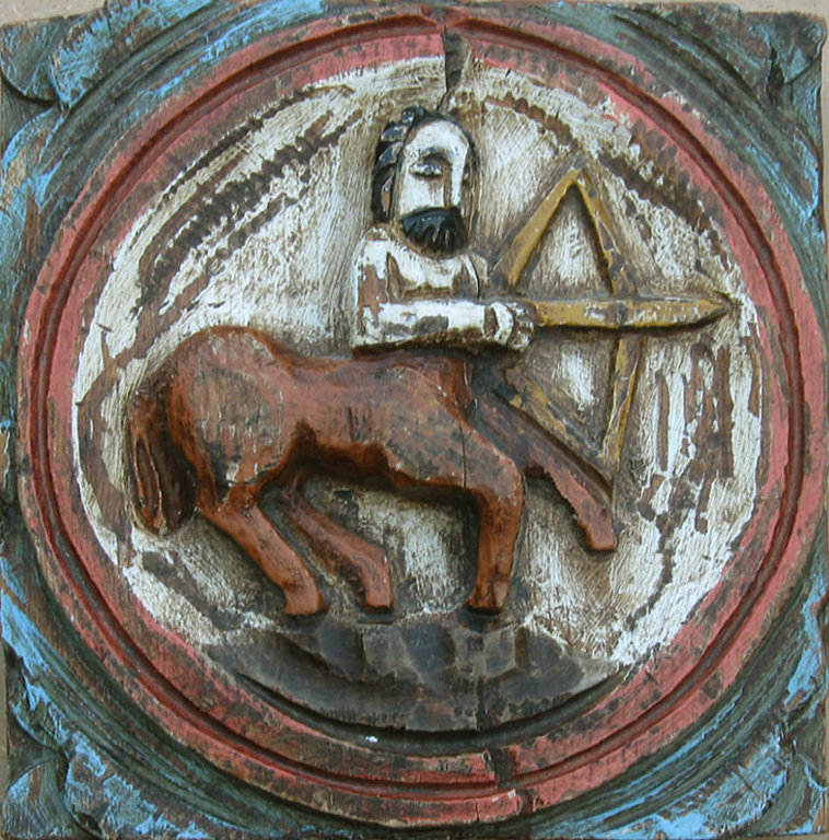 Boogschutter - uit hout gesneden wandrelief kopen? Bied vanaf 1!