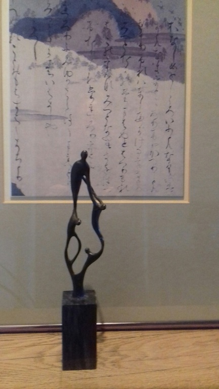 Verbronsde sculptuur op marmeren sokkel  * SAMENWERKING*   kopen? Bied vanaf 25!