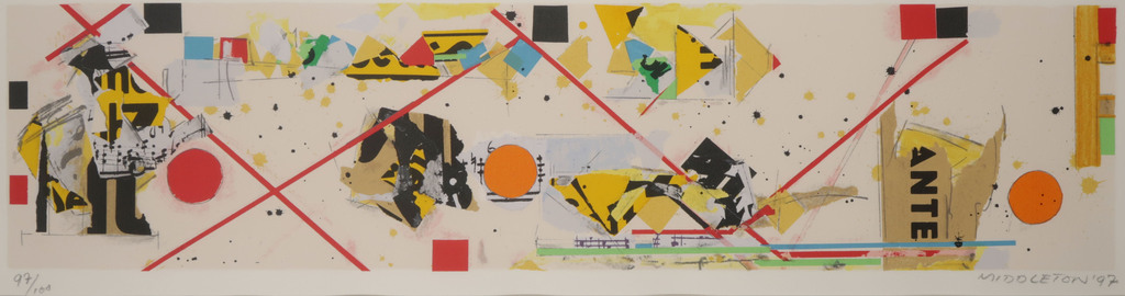 Sam Middleton: Zeefdruk, Midnight sun - Ingelijst kopen? Bied vanaf 50!