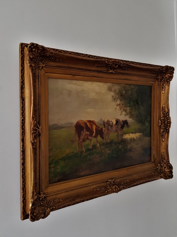 Fedor van Kregten (1871-1937) - Koeien aan de rand van het water  kopen? Bied vanaf 460!
