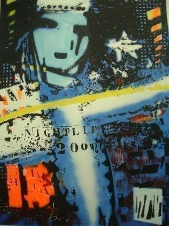 Herman Brood, Nightlife 2000 Blauwe uitvoering. verkocht voor € 250!