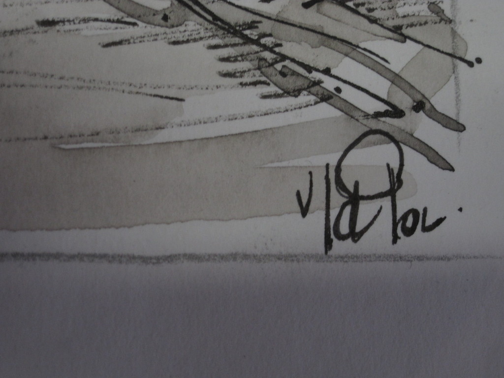 Gesigneerd v/d Pol Aquarel Amsterdam "Vrouw in Driehoekstraat Jordaan" ca.1950 kopen? Bied vanaf 1!