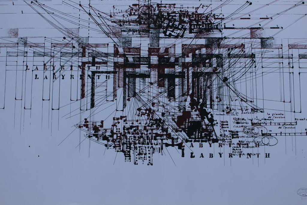 Gerti Bierenbroodspot (1940) -Gesigneerde litho XXL -75cm x105 cm - opl. 150 ex. verkocht voor € 50!