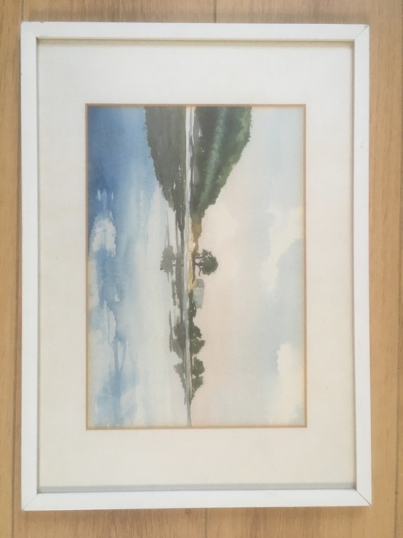 Onbekende Kunstenaar - Aquarel - Landschap zonder titel. kopen? Bied vanaf 1!