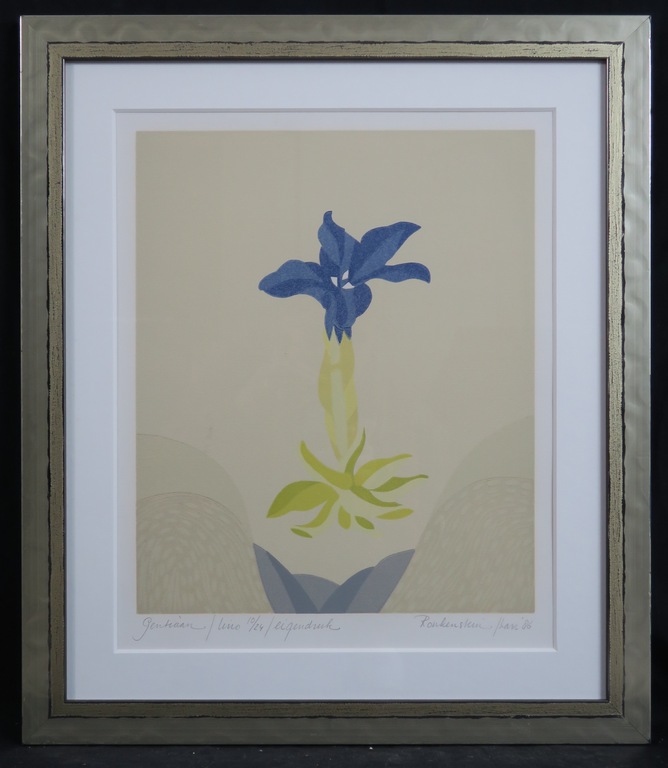 Harr Scheffer: Lino, Gentiaan - Ingelijst verkocht voor € 45!