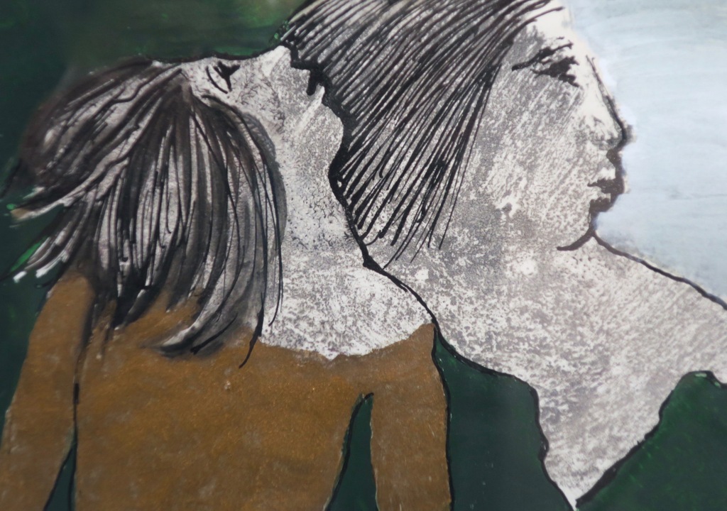 Ans Wortel: Gouache, In de kleuren gekleed van je bodem en je lucht - Ingelijst kopen? Bied vanaf 150!