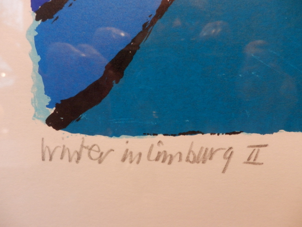 CLEMENS BRIELS Zeefdruk  WINTER IN LIMBURG II Handgesigneerd Ingelijst kopen? Bied vanaf 125!