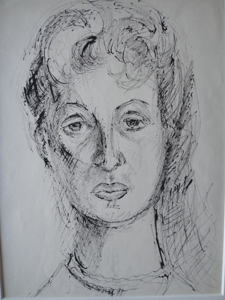 Gerard Schäperkötter , tekening, portret van vrouw kopen? Bied vanaf 1!