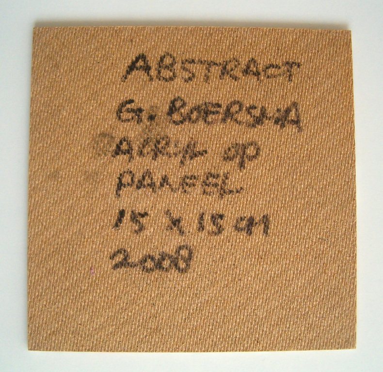Gerard Boersma: Acryl op paneel, Abstract kopen? Bied vanaf 25!