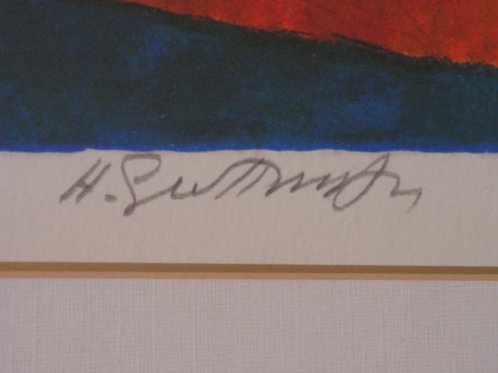 Harry Guttman Spanje. Zeefdruk prachtig ingelijst ,ready to hang kopen? Bied vanaf 100!