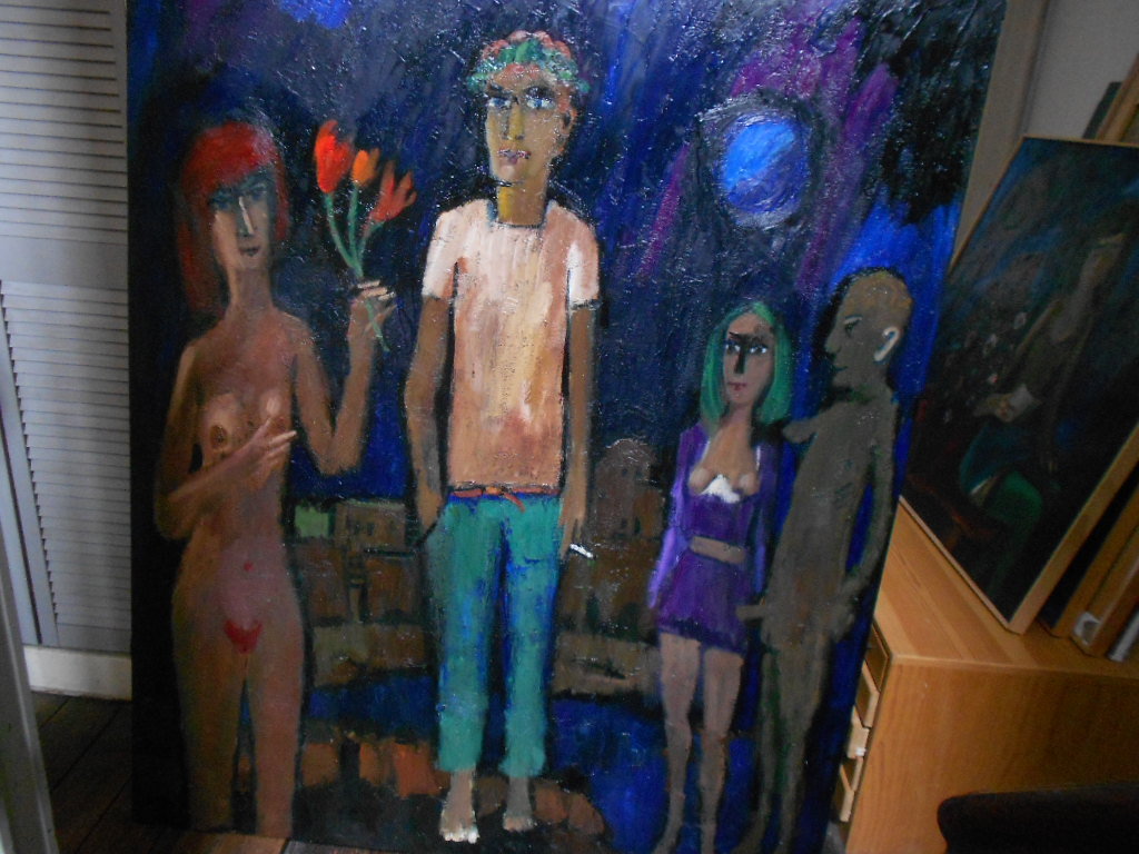 Theo van der Horst GROOT schilderij erotiek kopen? Bied vanaf 175!