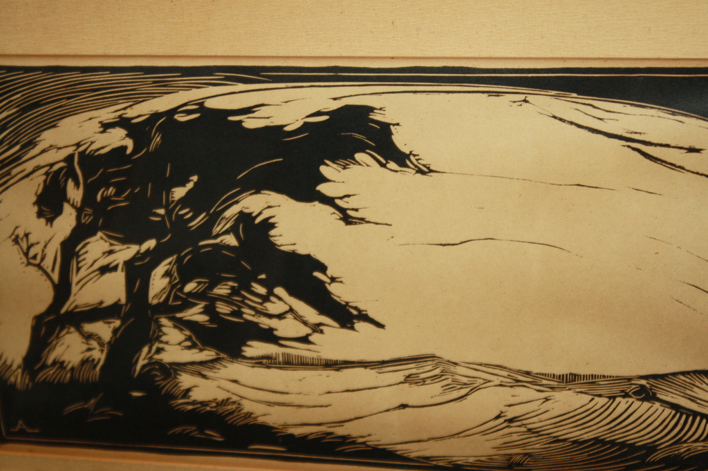 ART DECO HOUTSNEDE DUINEN JAREN 30 door DESIRË ACHET 1905-1987 kopen? Bied vanaf 1!