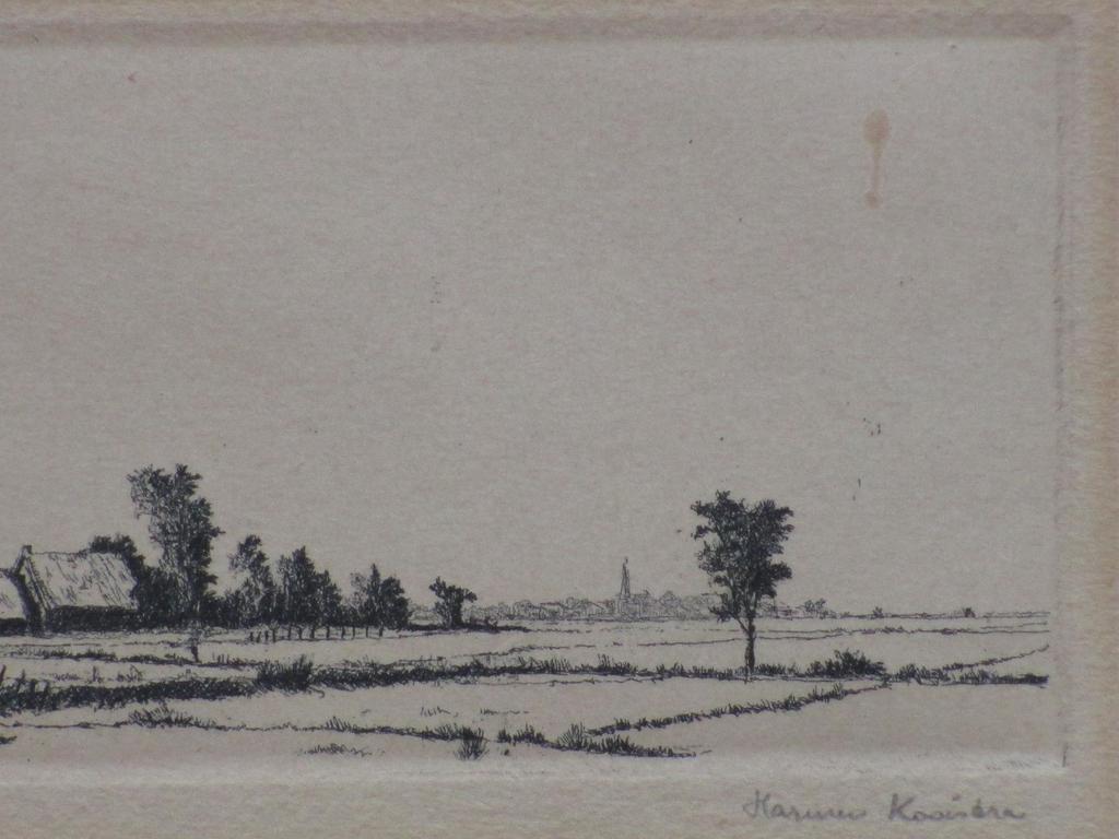 Harmen Kooistra, Hollands landschap, Ets kopen? Bied vanaf 1!