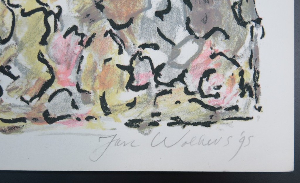 Jan Wolkers: Litho, Abstracte compositie kopen? Bied vanaf 150!