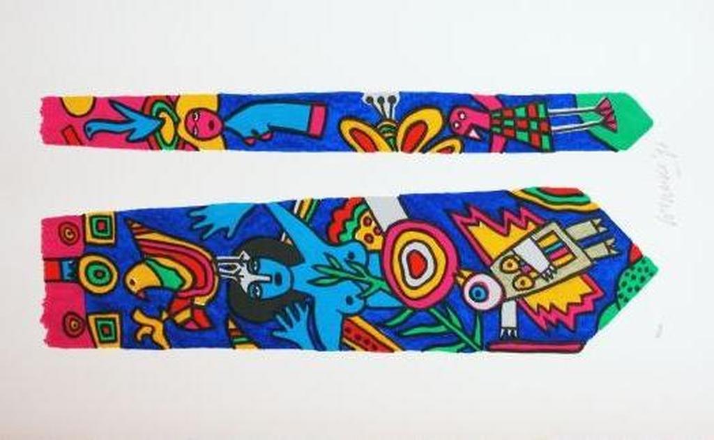 Corneille, zeefdruk Stropdas t.b.v. Society Shop 42 x 76 cm kopen? Bied vanaf 1!