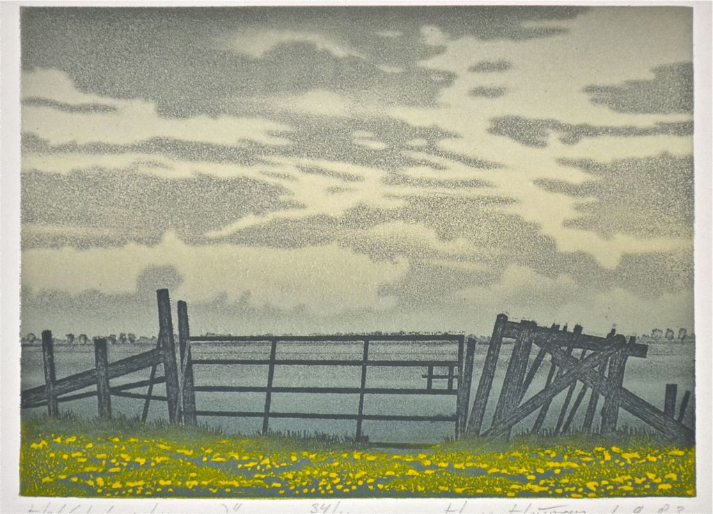 Hans Heijman: Kleurenets. Hek (het verlangen) verkocht voor € 40!