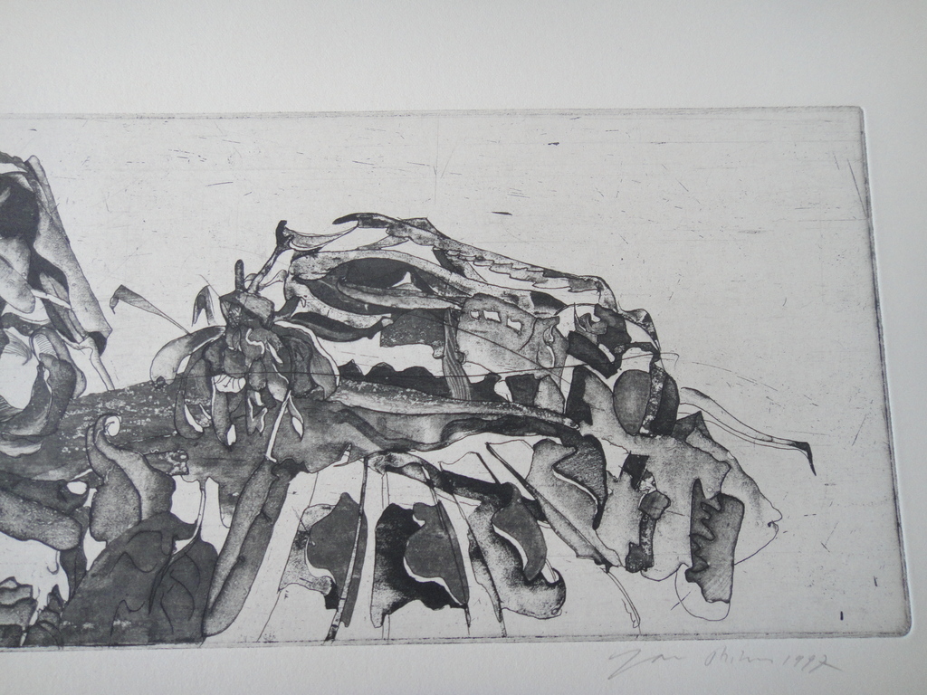 Jan Prins (1956) - (zeldzame) ets - tropische bloemen II kopen? Bied vanaf 1!